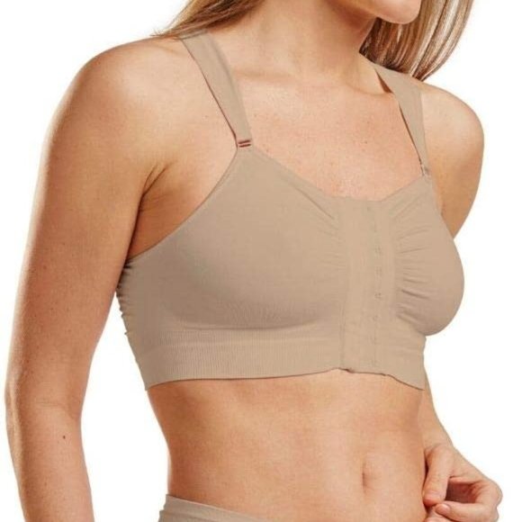 Carefix Other - Carefix Women's Bella Front Closure Comfort Sleep Bra Beige Sz XL